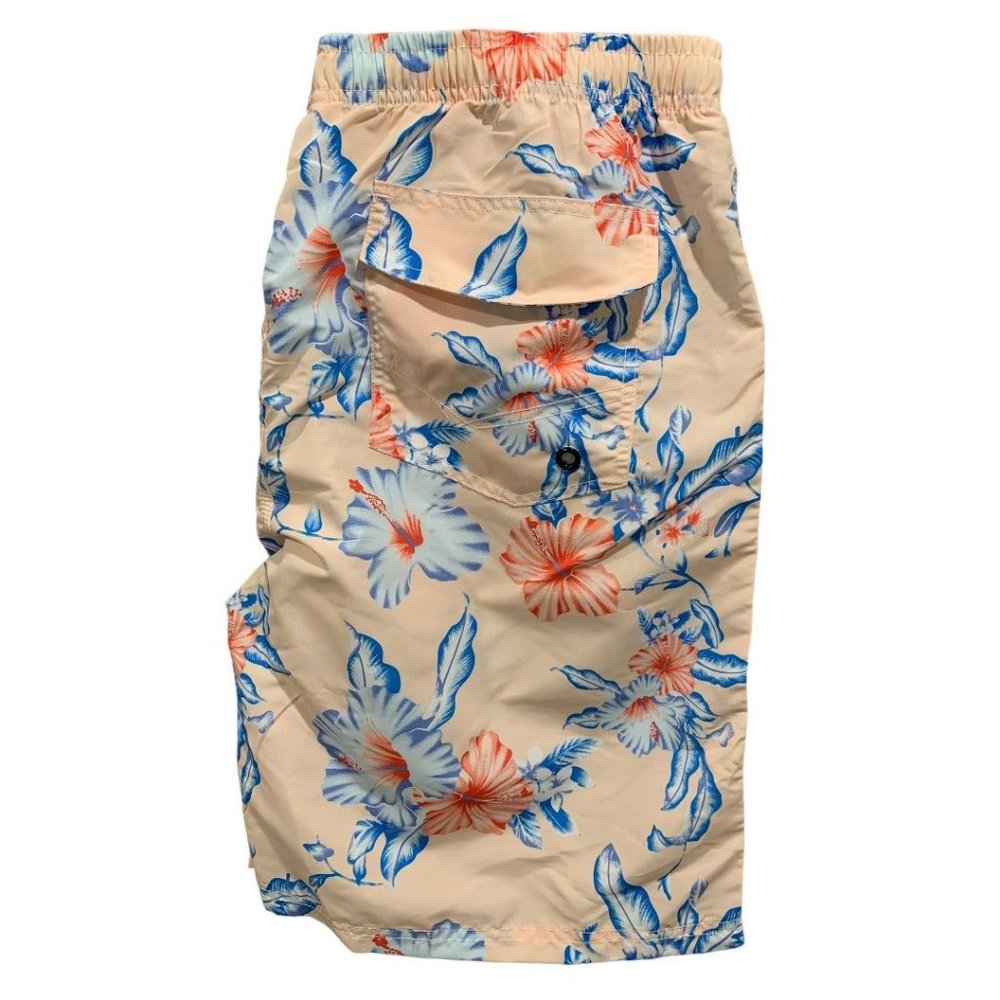 XL Prefer to Life Men's New Tropical Print Pull On Board Shorts Elastic Waist